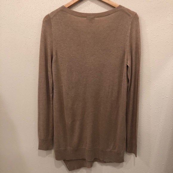 Ann Taylor Side Button Asymmetric Tunic Sweater - Picture 4 of 5